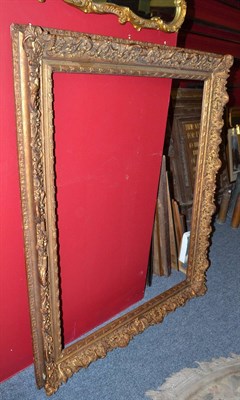 Lot 593 - A gilt gesso picture frame