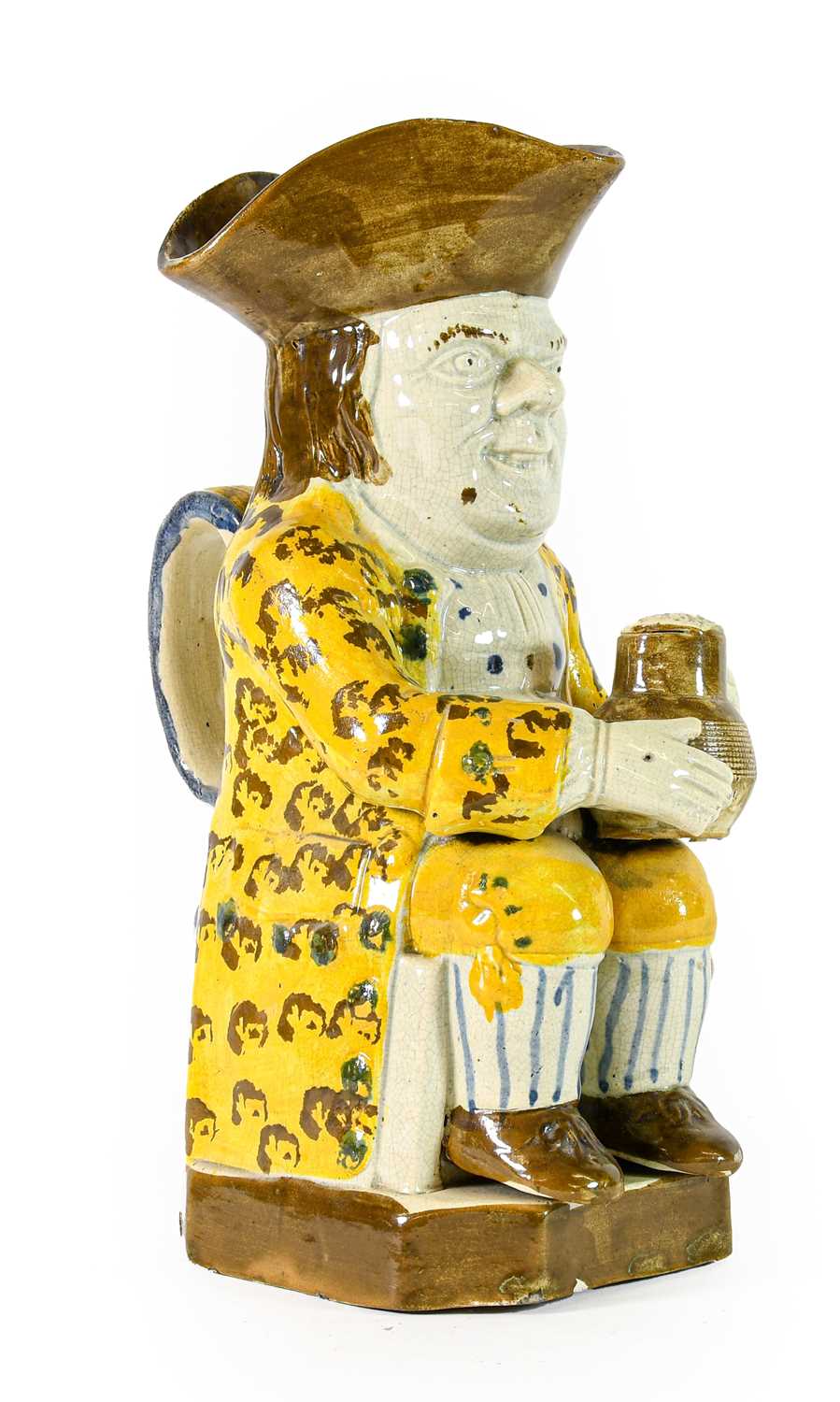 Lot 60 - A Ralph Wood Type Pearlware Toby Jug and Cover,...
