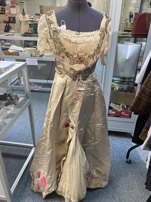 Lot 2017 - A Late 19th Century Ladies' Evening Dress, in...