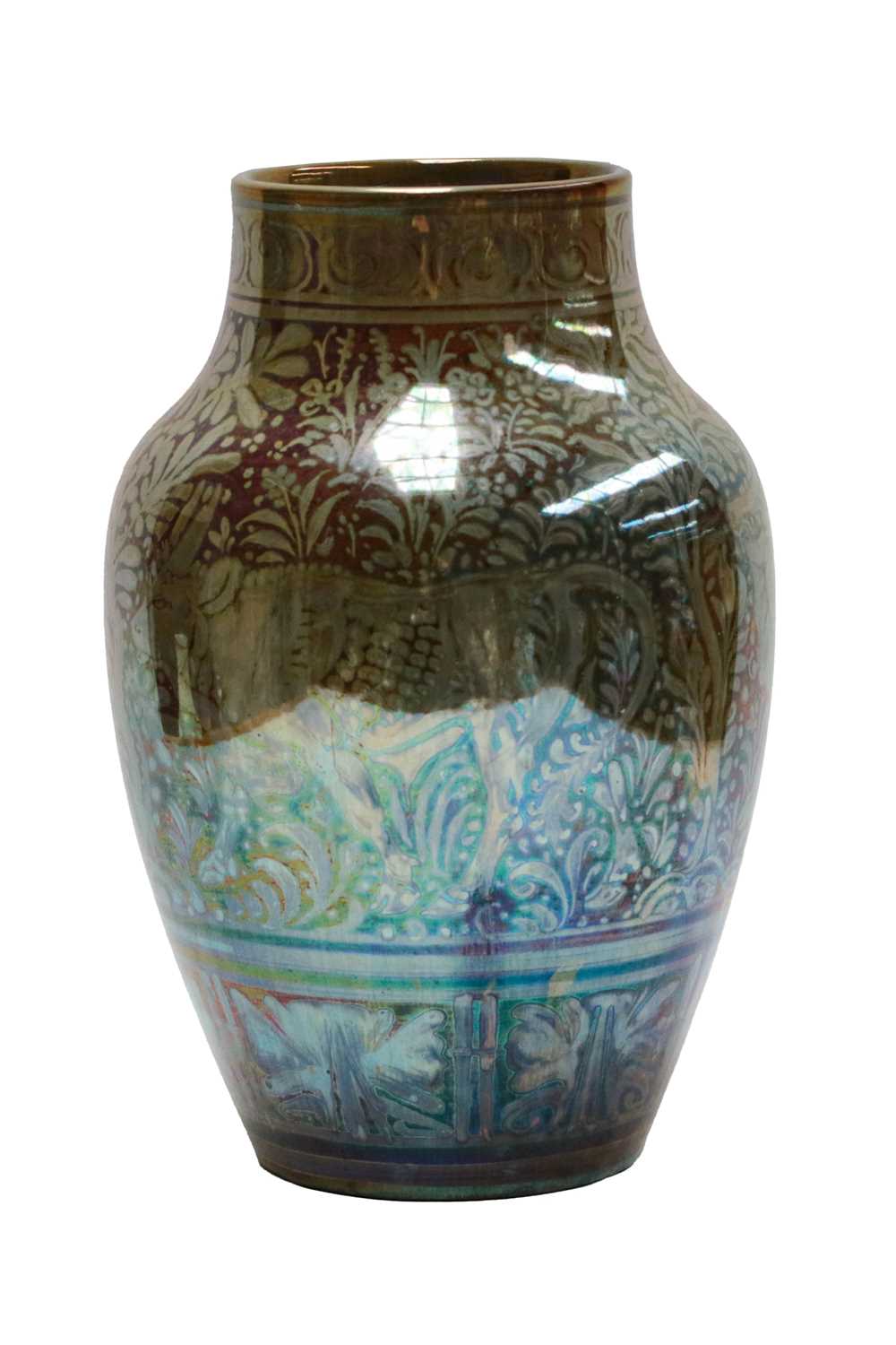 Lot 1 - A Pilkington's Royal Lancastrian lustre vase,...