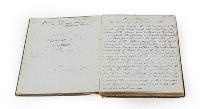 Lot 137 - A 19th Century Hand Written Account "The...