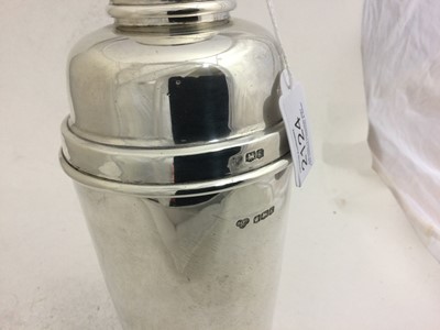Lot 2124 - A George V Silver Cocktail-Shaker, by The...
