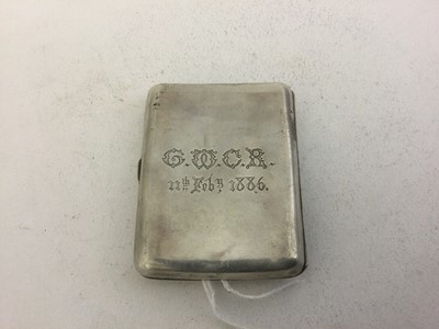 Lot 2040 - A Victorian Silver and Enamel Cigarette-Case,...