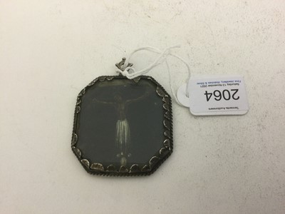 Lot 2064 - A Spanish Colonial Silver-Mounted Double-Sided...