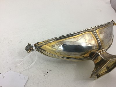 Lot 2101 - A George V Silver Incense-Boat, by Nathan and...