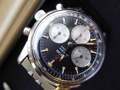 Lot 2218 - A Stainless Steel Chronograph Wristwatch,...