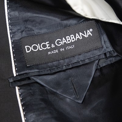 Lot 2053 - Circa 2008 Dolce & Gabbana Black Fine Wool Two-...