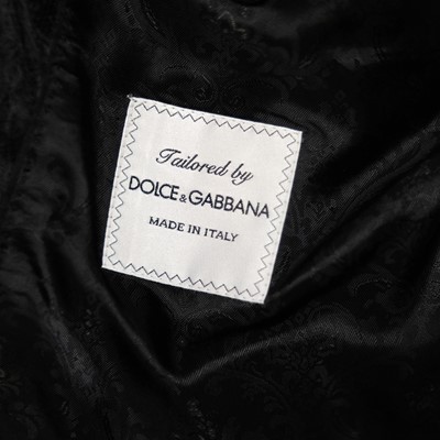 Lot 3042 - Dolce & Gabbana Black and White Wool Smoking...