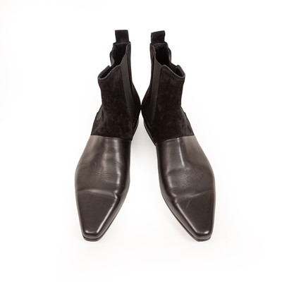 Lot 3020 - Balmain Black Ankle Boots, circa 2015, (size 40)