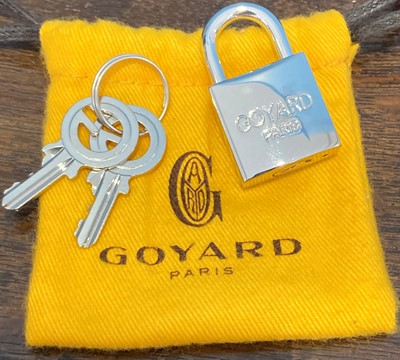 Lot 3063 - Goyard Paris Bag/Case, circa 2015, with chrome...