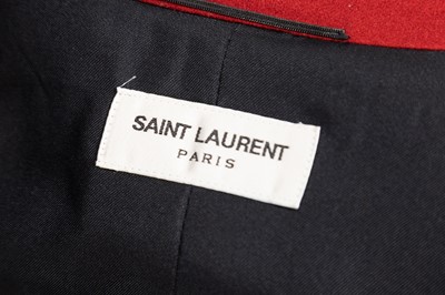 Lot 3053 - Saint Laurent Black Wool Military-Style Jacket,...