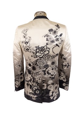 Lot 3059 - Dolce & Gabbana Black and White Silk Jacket,...