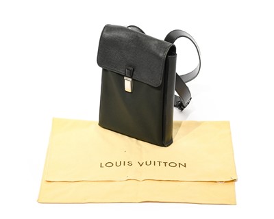 Lot 2293 - Louis Vuitton Black Leather and Nylon Cross...