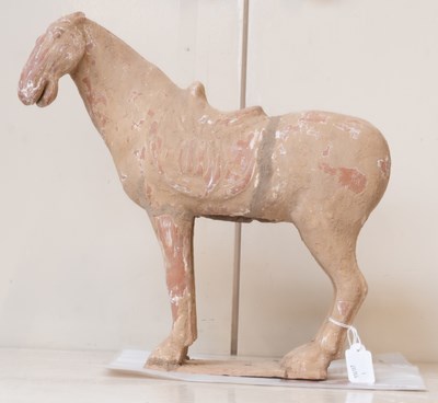 Lot 416 - A Chinese Han style terracotta horse,...