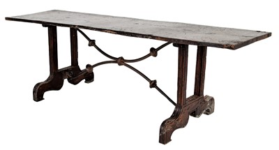 Lot 338 - An 18th Century Spanish Walnut Dining Table,...