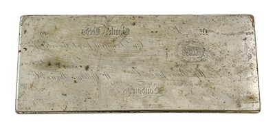 Lot 314 - A 19th Century Cheque/Sight Note Steel...