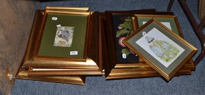 Lot 688 - Large quantity of assorted framed pictures and prints, cash's woven pictures, woolwork pictures etc