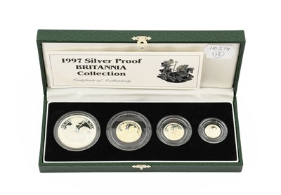 Lot 79 - UK Britannia Silver Proof Collection 1997, a 4-...
