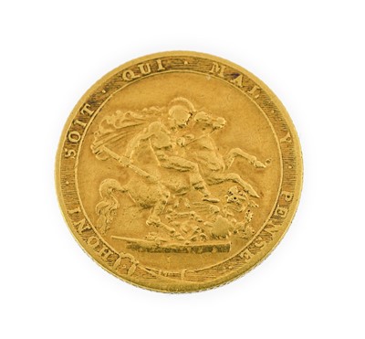 Lot 85 - George III Sovereign 1820, obv. laureate bust,...