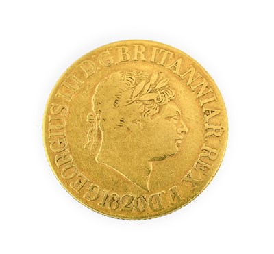 Lot 85 - George III Sovereign 1820, obv. laureate bust,...