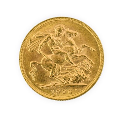 Lot 90 - Edward VII Sovereign 1906M (Melbourne Mint),...