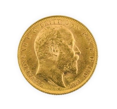 Lot 90 - Edward VII Sovereign 1906M (Melbourne Mint),...