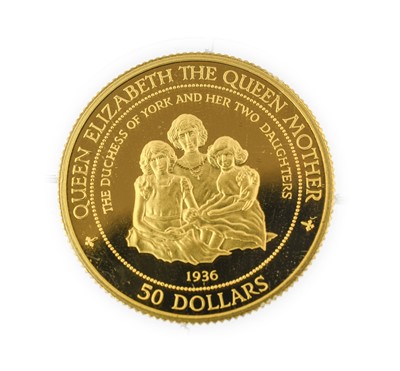 Lot 110 - Cook Islands, Gold Proof 50 Dollars 1995...