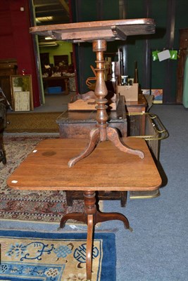 Lot 699 - Two oak pedestal tables