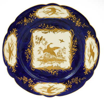 Lot 658 - A Vincennes-Style Porcelain Plate, in 18th...