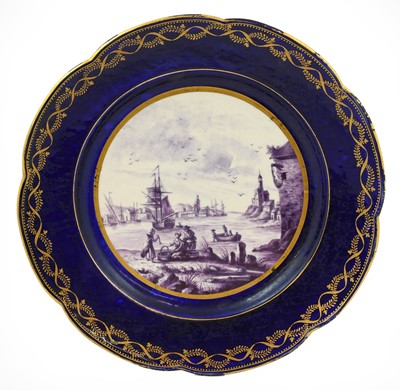 Lot 659 - A Tournai-Style Porcelain Plate, in 18th...