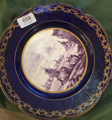 Lot 659 - A Tournai-Style Porcelain Plate, in 18th...