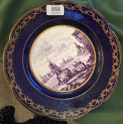 Lot 153 - A Tournai-Style Porcelain Plate, in 18th...