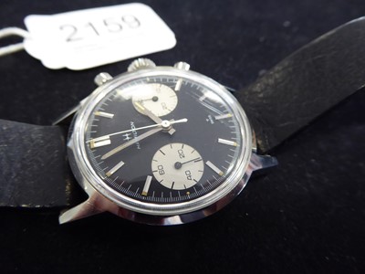 Lot 2159 - A Stainless Steel Chronograph Wristwatch,...