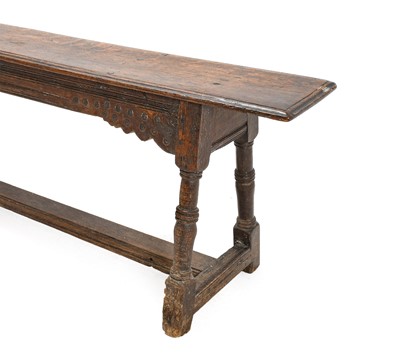 Lot 248 - A Late 17th Century Oak Joint Stool or Form,...