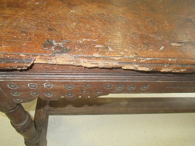 Lot 248 - A Late 17th Century Oak Joint Stool or Form,...