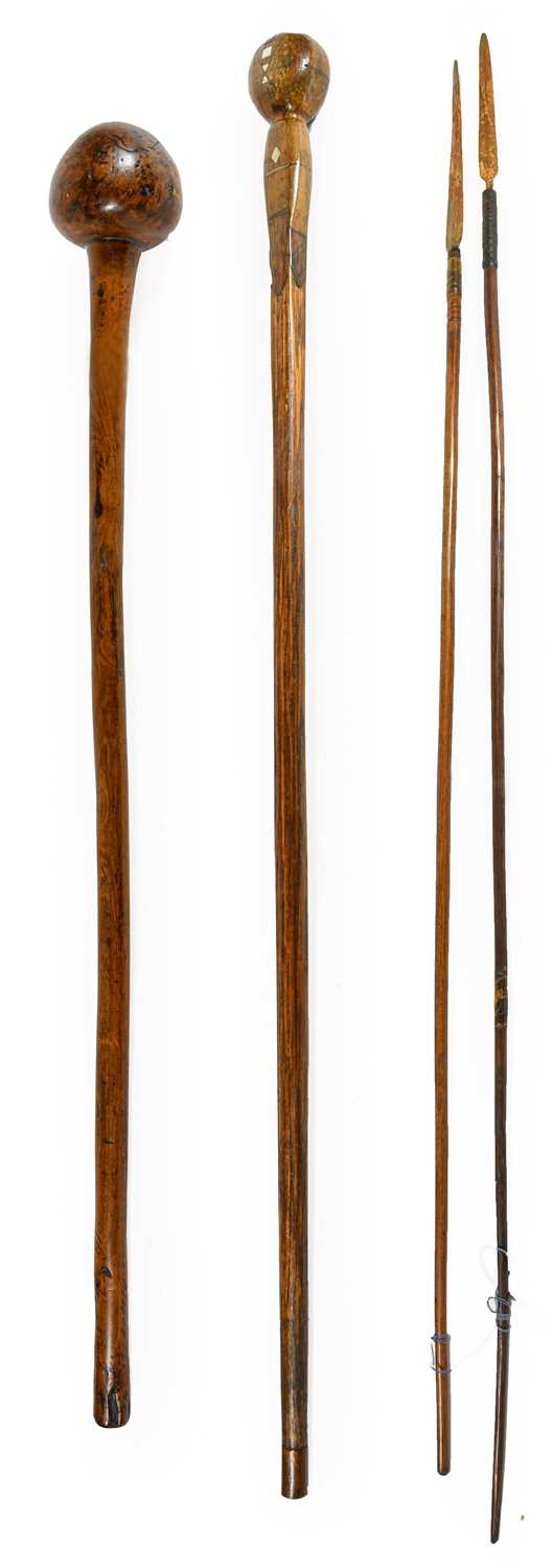 Lot 246 - An Early 20th Century Zulu Knobkerrie, the