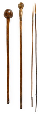 Lot 246 - An Early 20th Century Zulu Knobkerrie, the...