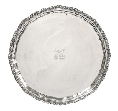 Lot 2115 - A George V Silver Salver, by Jay, Richard...