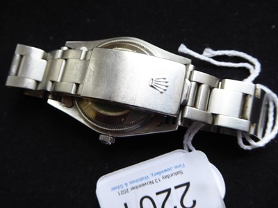 Lot 2201 - A Stainless Steel Automatic Calendar Centre...