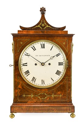 Lot 153 - A Mahogany Brass Inlaid Striking Table Clock,...