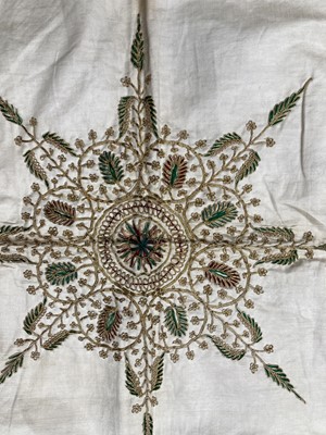 Lot 2229 - Early 20th Century Indian Cream Silk...