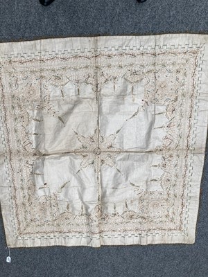 Lot 2229 - Early 20th Century Indian Cream Silk...