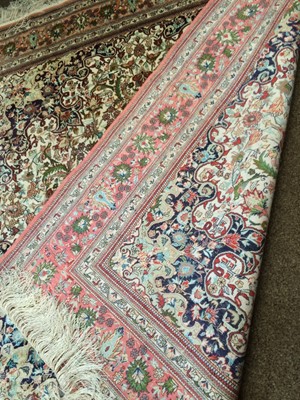 Lot 1113 - Chinese Silk Rug of unusual size, modern The...