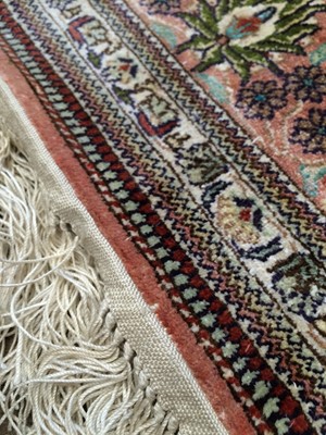 Lot 1113 - Chinese Silk Rug of unusual size, modern The...