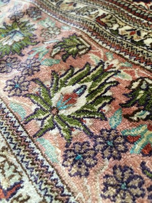 Lot 1113 - Chinese Silk Rug of unusual size, modern The...