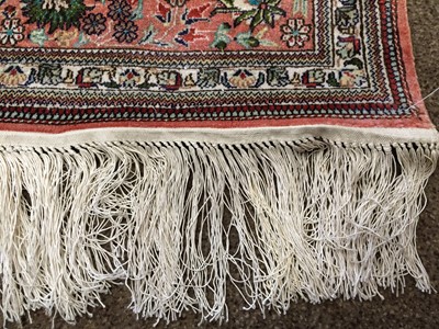 Lot 1113 - Chinese Silk Rug of unusual size, modern The...