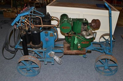 Lot 722 - A vintage air compressor