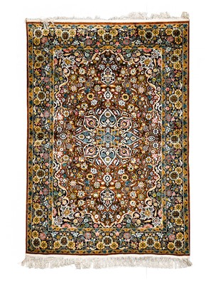 Lot 1121 - Kashmir Silk-Piled Rug North West India, circa...