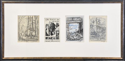 Lot 98 - Charles Frederick Tunnicliffe OBE RA. Mixed-media tetraptych, signed