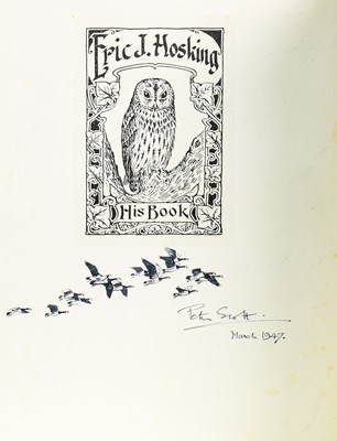 Lot 79 - Scott (Sir Peter). Wild Chorus, 1939, inscribed for Eric Hosking, & other works by Scott